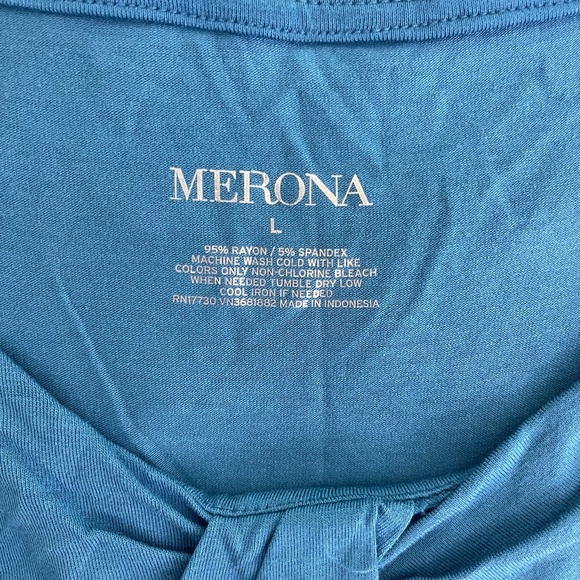 Merona Blue top Large‎ - Picture 9 of 9